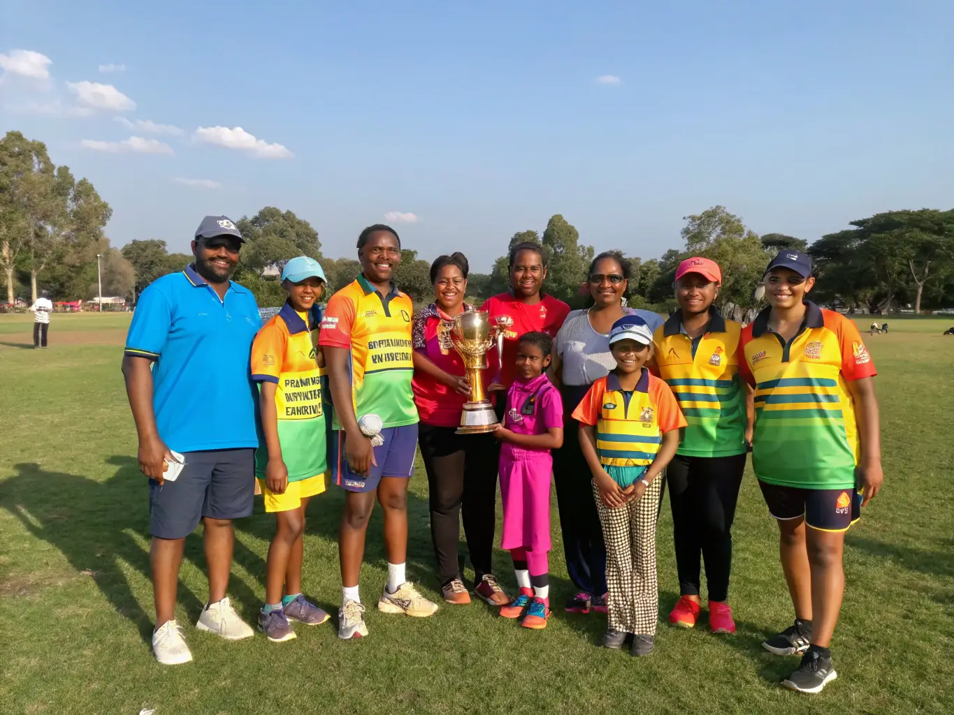 A photo of club members celebrating a victory, highlighting the spirit of teamwork and achievement.